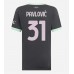 Maillot de foot AC Milan Strahinja Pavlovic #31 Troisième vêtements Femmes 2024-25 Manches Courtes